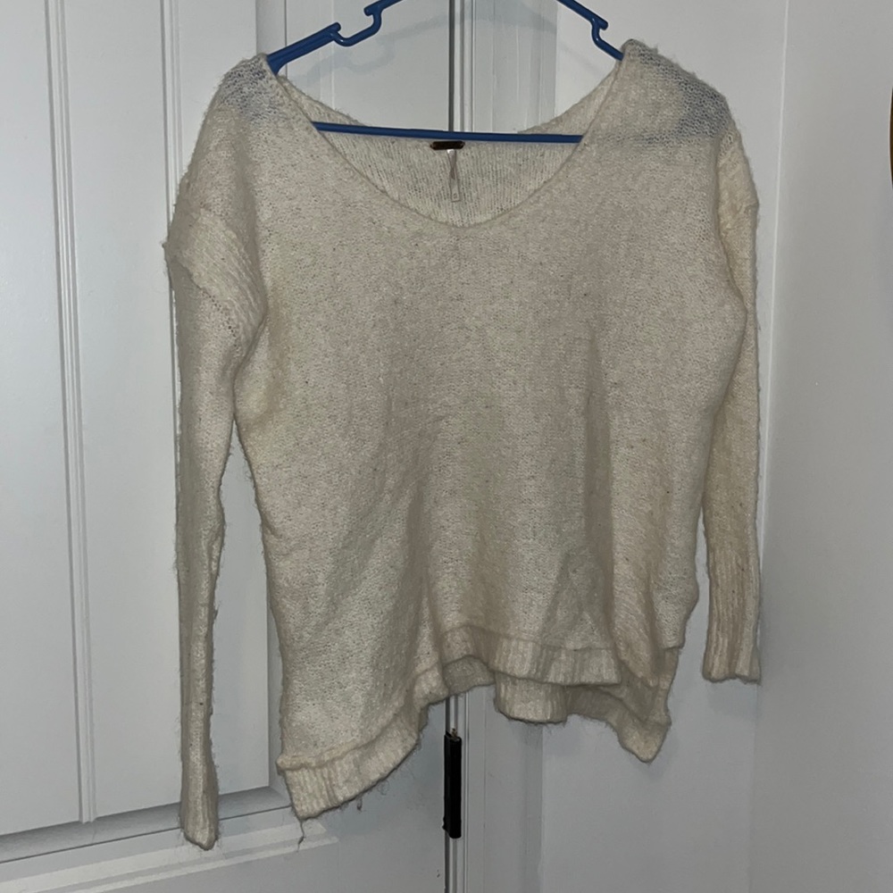 Free People White Sweater